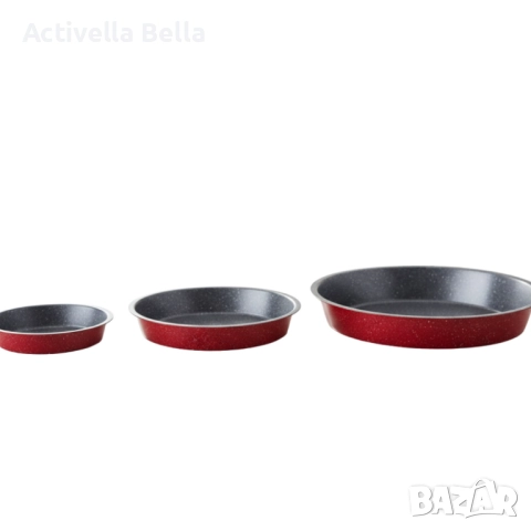 Премиум кръгла тава с мраморно покритие – идеална за сладкиши и печени ястия, снимка 9 - Съдове за готвене - 52585603