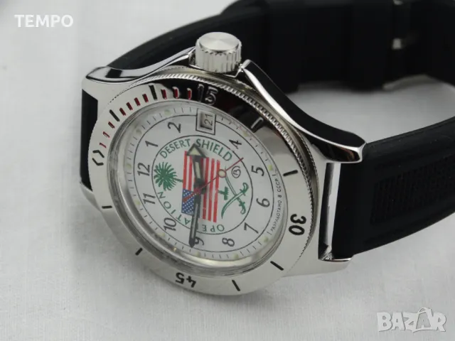 ВОСТОК АМФИБИЯ АВТОМАТИЧЕН -“DESERT SHIELD” ref: 120065, снимка 10 - Мъжки - 42202023