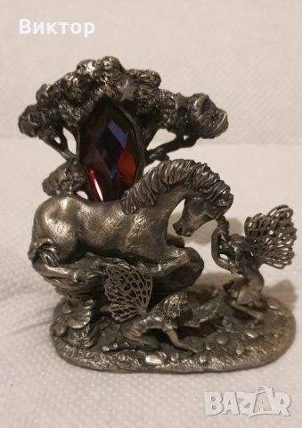 Стара красива метална скулптура- Подарък на магическата сила - Англия, снимка 13 - Антикварни и старинни предмети - 27615651