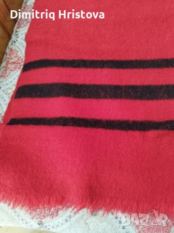 Топло , ръчно тъкано вълнено одеало, снимка 11 - Декорация за дома - 44779260