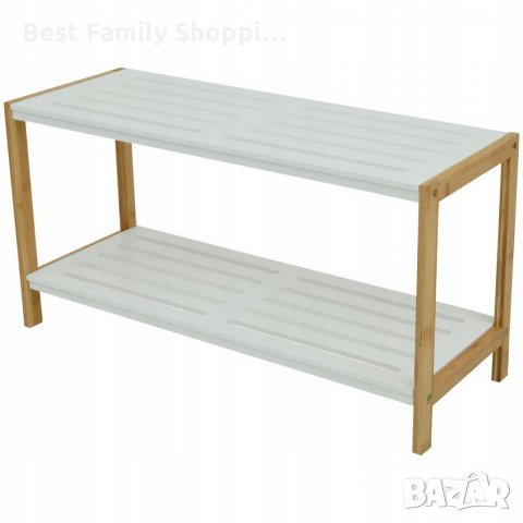 Етажерка за обувки от бамбук и мдф