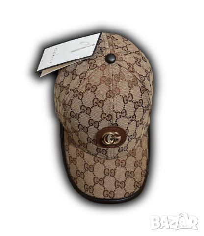 Шапка с козирка Gucci лукс модел, снимка 3 - Шапки - 44124901
