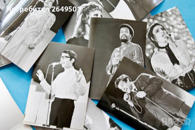 Сет 16 Снимки на певци от конкурса Златен Орфей 1971г., снимка 5 - Колекции - 40758931