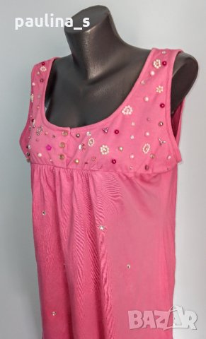 Ръчно декорирана туника 2-3 XL / голям размер , снимка 3 - Туники - 28395035