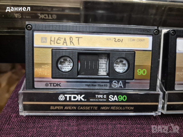 Куфарче с 56 бр. японски аудио касети TDK SA90 "златни" - TYPE II с хубава музика + ПОДАРЪК, снимка 4 - Аудио касети - 52828876