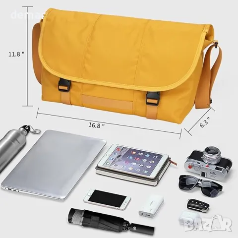 Hp hope 15,6-инчова чанта за лаптоп Класическа куриерска чанта,отделение за фотоапарат Водоустойчива, снимка 3 - Чанти - 48225429