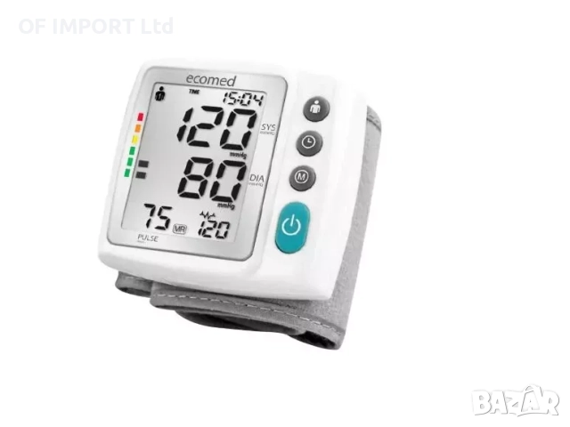 Апарат За Кръвно Налягане За Китка MEDISANA Ecomed BW-20E, снимка 4 - Други - 52546415