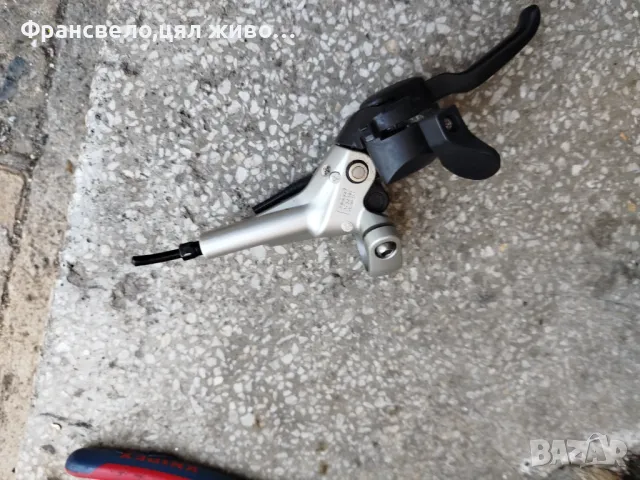 Лява комбинирана хидравлична спирачка за велосипед колело Shimano deore st m 535, снимка 3 - Части за велосипеди - 47653739