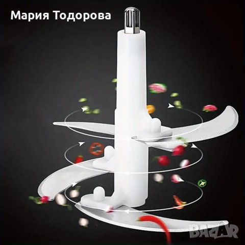 Висококачествен електрически чопър за смилане на месо,ядки и зеленчуци с обем 3 литра, снимка 11 - Кухненски роботи - 52973461