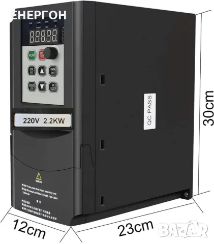 Трифазен честотен инвертор 2.2квт от монофазен ток, снимка 4 - Компресори - 47552675