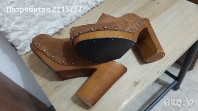 Обувки от естеств.велур и кожа. Италия., снимка 5 - Дамски обувки на ток - 50703107