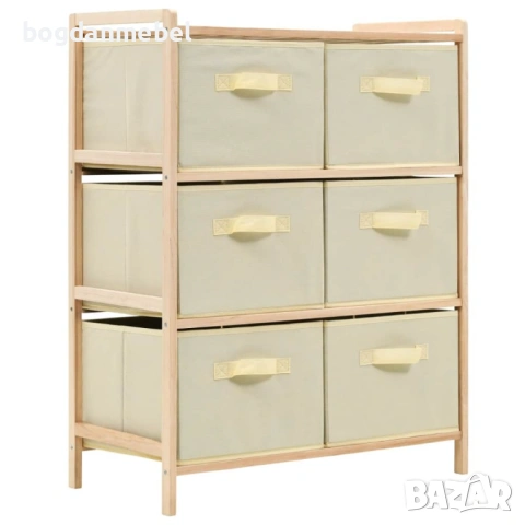 Sonata Шкаф за съхранение, 6 кошници от текстил