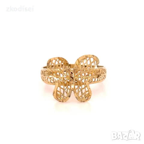 Златен дамски пръстен 1,00гр. 14кр.проба:585 размер:52 модел:30046-6, снимка 1