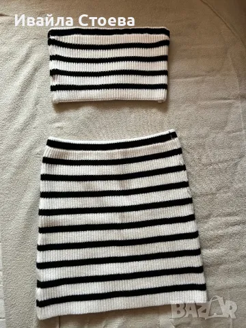 Чисто нов дамски комплект - пола и топ😍, снимка 2 - Комплекти - 49909779