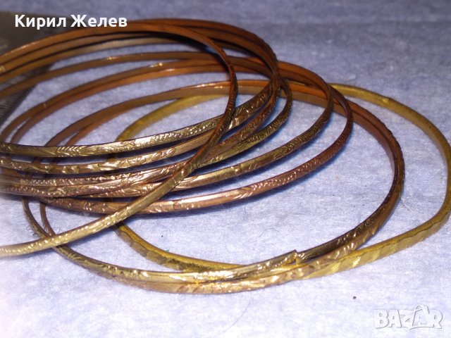 КОМПЛЕКТ ПОМЕДНЕНИ и БРОНЗИРАНИ ОРИЕНТАЛСКИ ОРНАМЕНТИРАНИ СТОМАНЕНИ ГРИВНИ 37511, снимка 10 - Гривни - 40813915