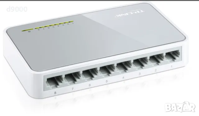 Switch , Суйч, Комутатор TP-Link TL-SF1008D, 8-порта 10/100Mbps, снимка 2 - Суичове - 47310352