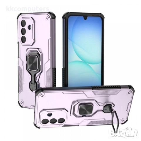 WANLONFENG Защитен калъф с Протектор за Samsung Galaxy A17 5G / A17 4G | Удароустойчив PC+TPU, Стойк, снимка 2 - Калъфи, кейсове - 52198413