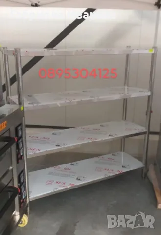 Работни маси, плотове, рафтове и надстройки от неръждаема стомана! Чисто нови! Топ Цени и качество!, снимка 4 - Обзавеждане на кухня - 49093693