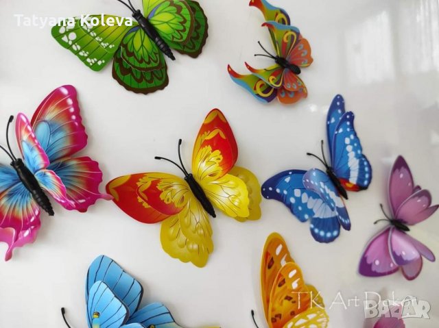 3Д пеперуди за декорация, снимка 3 - Декорация за дома - 32818290