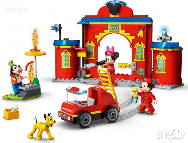 НОВО ЛЕГО 10776  DISNEY - Пожарникарската станция на Мики и приятели LEGO 10776 Mickey & Friends Fir, снимка 3 - Образователни игри - 38119016