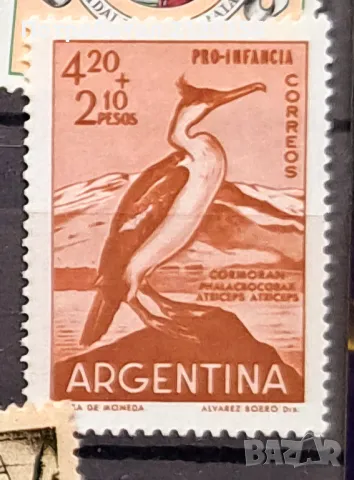 Пощенска марка Аржентина, птици ,1961г., снимка 1