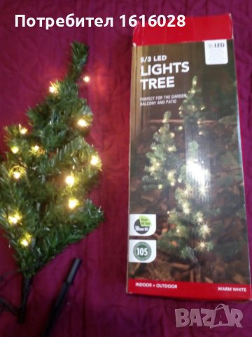 3 броя свързани елхи с 36 LED лампички.Коледна декорация., снимка 4 - Декорация за дома - 38859801