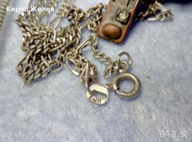 Стар ПРАВОСЛАВЕН СРЕБЪРЕН КРЪСТ СРЕБРО 925 с ПАТИНА и ЦИРКОНИ с ВЕРИЖКА от СРЕБРО 925 ODEMA 40169, снимка 13 - Антикварни и старинни предмети - 49351827