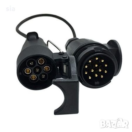 Преходник, Конектор, за букса за теглич, Адаптор за ремарке ,каравана от 13 "евро" към станд