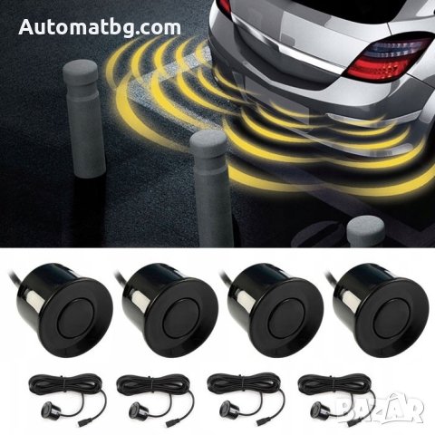 Парктроник система Automat, 8 сензора, 12V, LCD LED, Черен, снимка 2 - Аксесоари и консумативи - 43351125