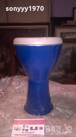 СИНЯ ТАРАМБУКА-МЕТАЛНА-нова от сирия, снимка 3 - Ударни инструменти - 27288212