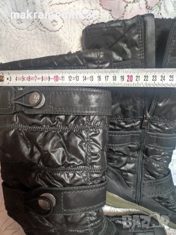 продавам дамски ботуши, номер 38, немска марка, черни, цяла платформа , снимка 5 - Маратонки - 43284207