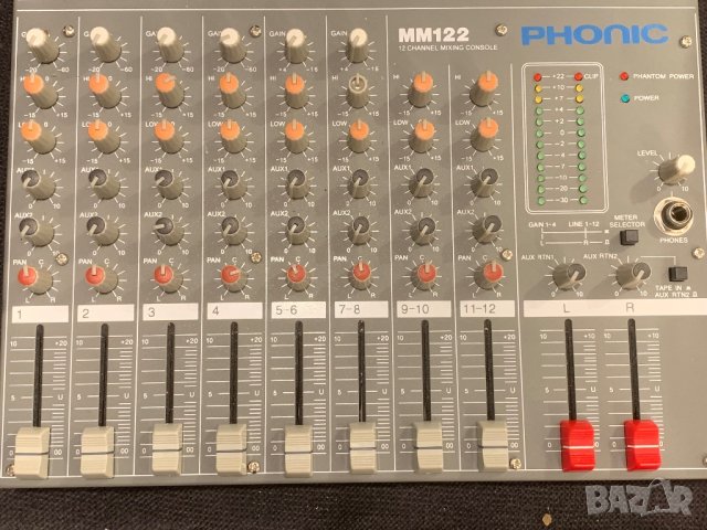 Phonic MM122  12 Channel Mixing, снимка 2 - Ресийвъри, усилватели, смесителни пултове - 44078755