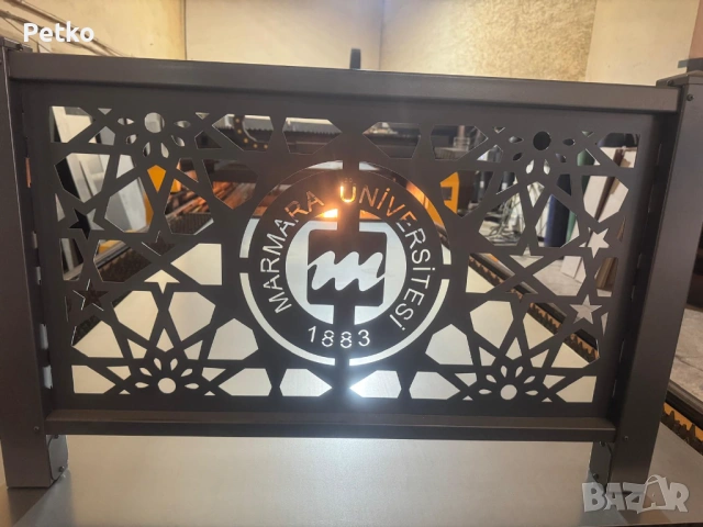 Лазерно изрязано пано за ограда + метален кол, снимка 5 - Огради и мрежи - 53132260