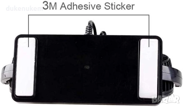 Вентилатор за кола, 12V двоен вентилатор, въртящ се, 2 скорости, с щепсел за запалка, снимка 5 - Аксесоари и консумативи - 52289043