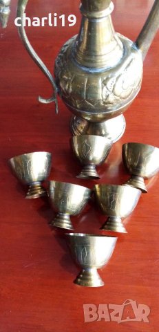 старинен бронзов сервиз от османската империя , снимка 14 - Антикварни и старинни предмети - 32782582