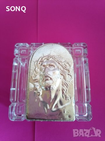 Прекрасна Италианска Кутия За Бижута Оловен Кристал Със  Иконка, снимка 2 - Други - 43150906