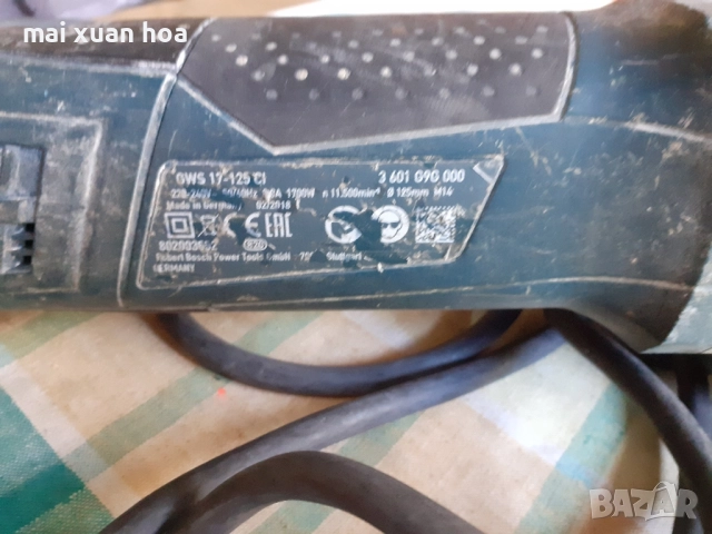 Ъглошлайф Бош GWS 17-125 CI 200 лева, снимка 5 - Други инструменти - 52026810