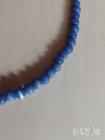 Дамско Колие в Син Цвят, снимка 3 - Колиета, медальони, синджири - 53487569