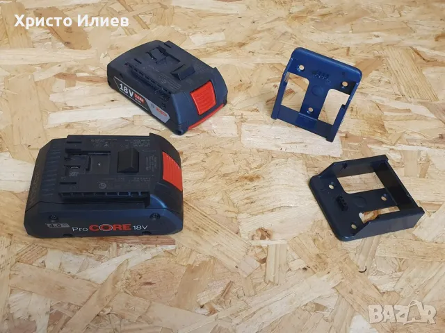 Bosch Бош Държач Стойка за Стена за Акумулаторна Батерия 18V 6бр, снимка 2 - Други инструменти - 47339622