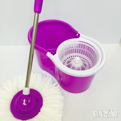Моп за почистване на под - ламинат  - spin mop 360, снимка 2 - Мопове, кофи, четки и метли - 49124016