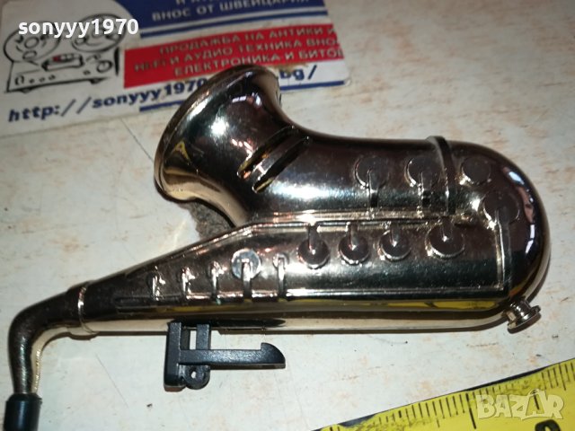 САКСОФОН-НЕМЕТАЛНА ЗАПАЛКА ОТ ГЕРМАНИЯ 2512231014, снимка 7 - Антикварни и старинни предмети - 43541574