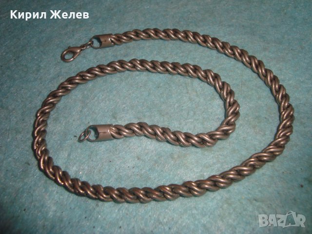 ПОСРЕБРЕН МЕДЕН ЗДРАВ ЛАНЕЦ КЮСТЕК ВЕРИЖКА СИНДЖИРЧЕ 70261 , снимка 3 - Антикварни и старинни предмети - 35323276