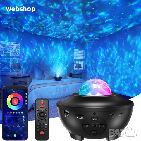 ПРОМО!! ЛАМПА ПРОЖЕКТОР С ДИСТАНЦИОННО STARRY PROJECTOR LIGHT, снимка 5 - Детски нощни лампи - 38643374