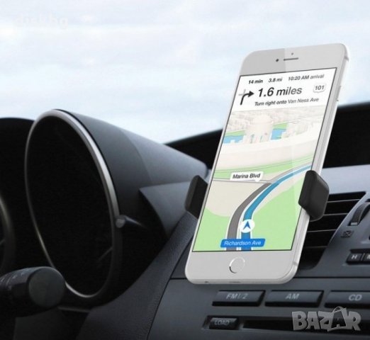 Нова GSM Стойка XO-C8 за кола към въздуховода, черна, снимка 2 - Селфи стикове, аксесоари - 27877668