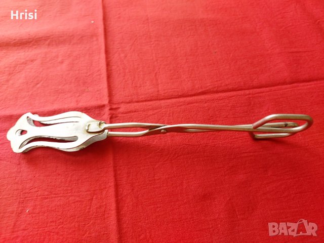 Ретро метална щипка за сервиране, снимка 2 - Прибори за хранене, готвене и сервиране - 33367695