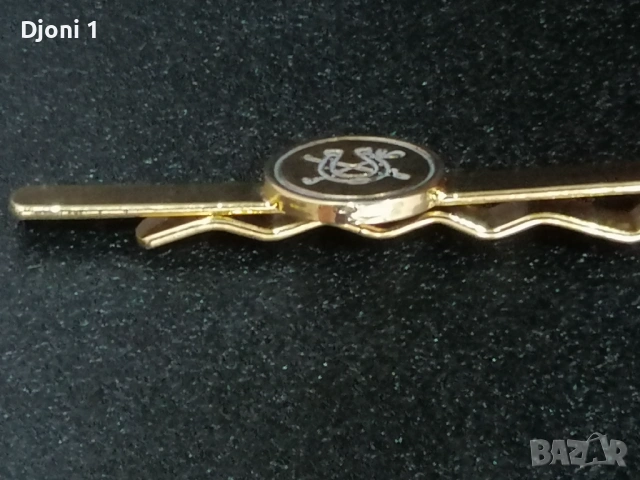 Позлатена игла (щипка) за вратовръзка, снимка 3 - Други - 53590876