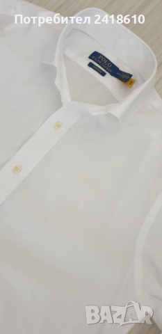 POLO Ralph Lauren Custom Fit  Cotton Mens Size 16 /  M НОВО! ОРИГИНАЛ! Мъжка Риза!, снимка 13 - Ризи - 52236211