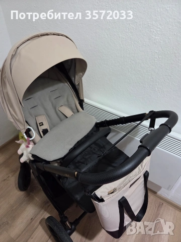 Комбинирана бебешка количка Kinderkraft NEA 2, SOFT BEIGE, снимка 6 - Детски колички - 53416148