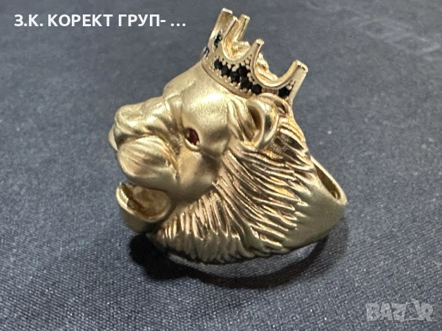 Златен пръстен 14к, 13,34гр, снимка 4 - Пръстени - 52740429