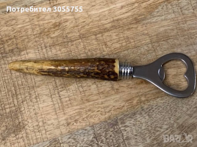 Стара,ретро,винтидж отварачка с рогова дръжка, снимка 5 - Колекции - 35631425
